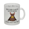 Bei dir gab es auch mehr Süßes als Saures Kaffeebecher mit dicker Fledermaus