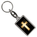 Kreuz Schlüsselanhänger mit christlichem Symbol