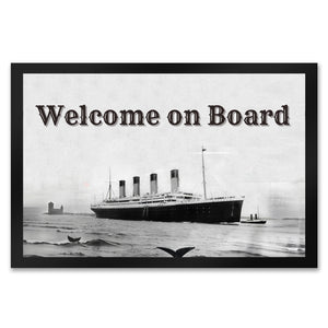 Welcome on Board Fußmatte in 35x50 cm mit Titanic-Motiv