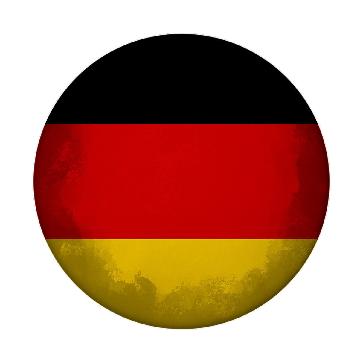 Deutschland Flagge Magnet, Runder Kühlschrankmagnet