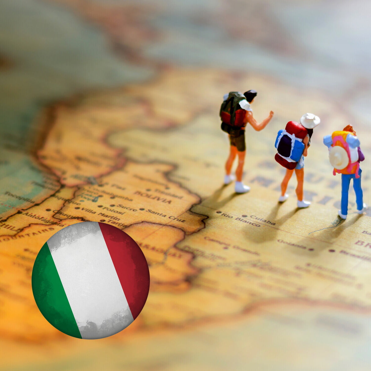 Italien Flagge Magnet rund: Jetzt kaufen und deinen Kühlschrank