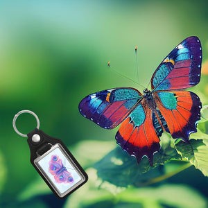 Schmetterling Schlüsselanhänger in Wasserfarben-Optik