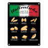 Italienische Pasta Metallschild