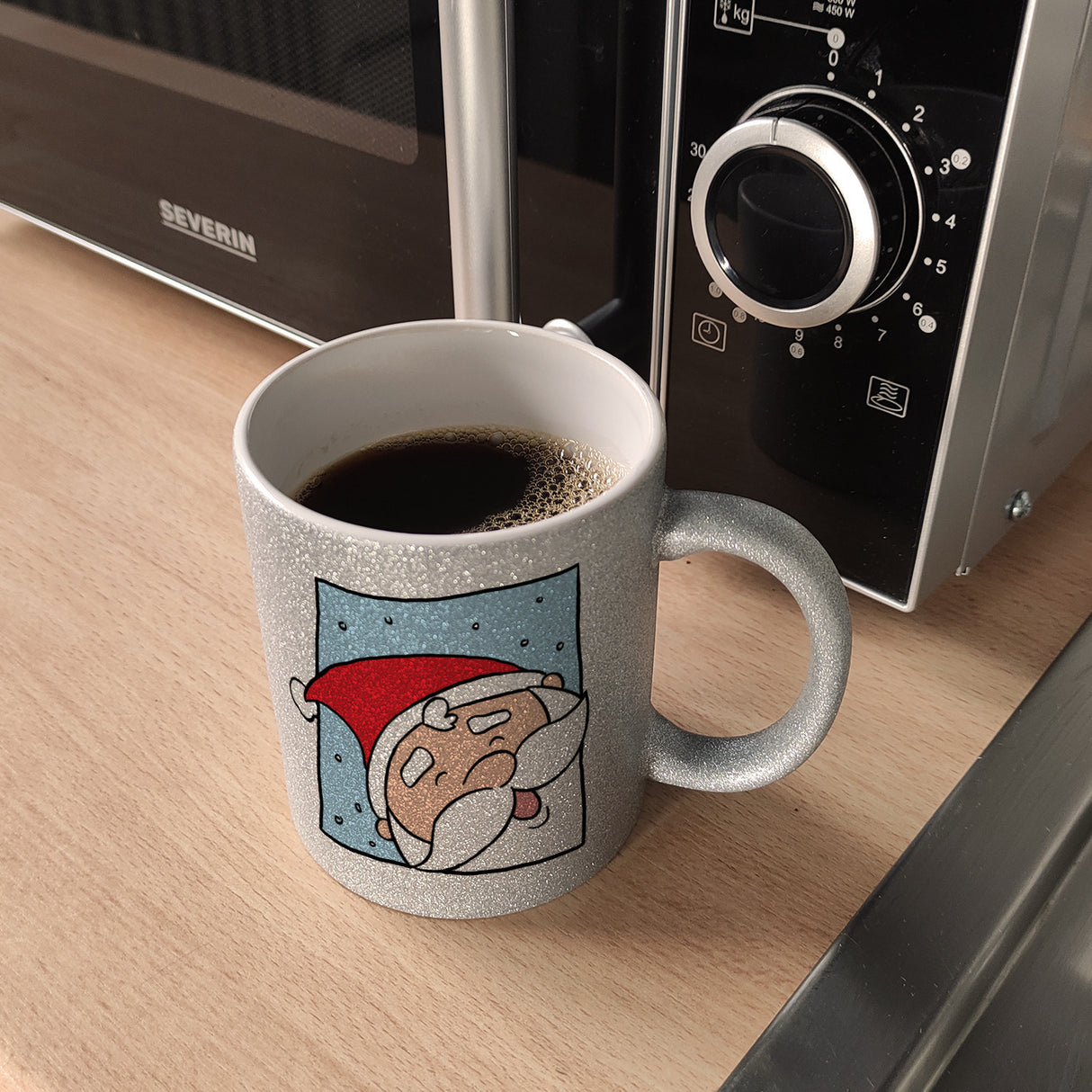 Rentier & Weihnachtsmann Kaffeebecher