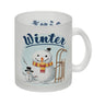 Winter Schneemann Kaffeebecher