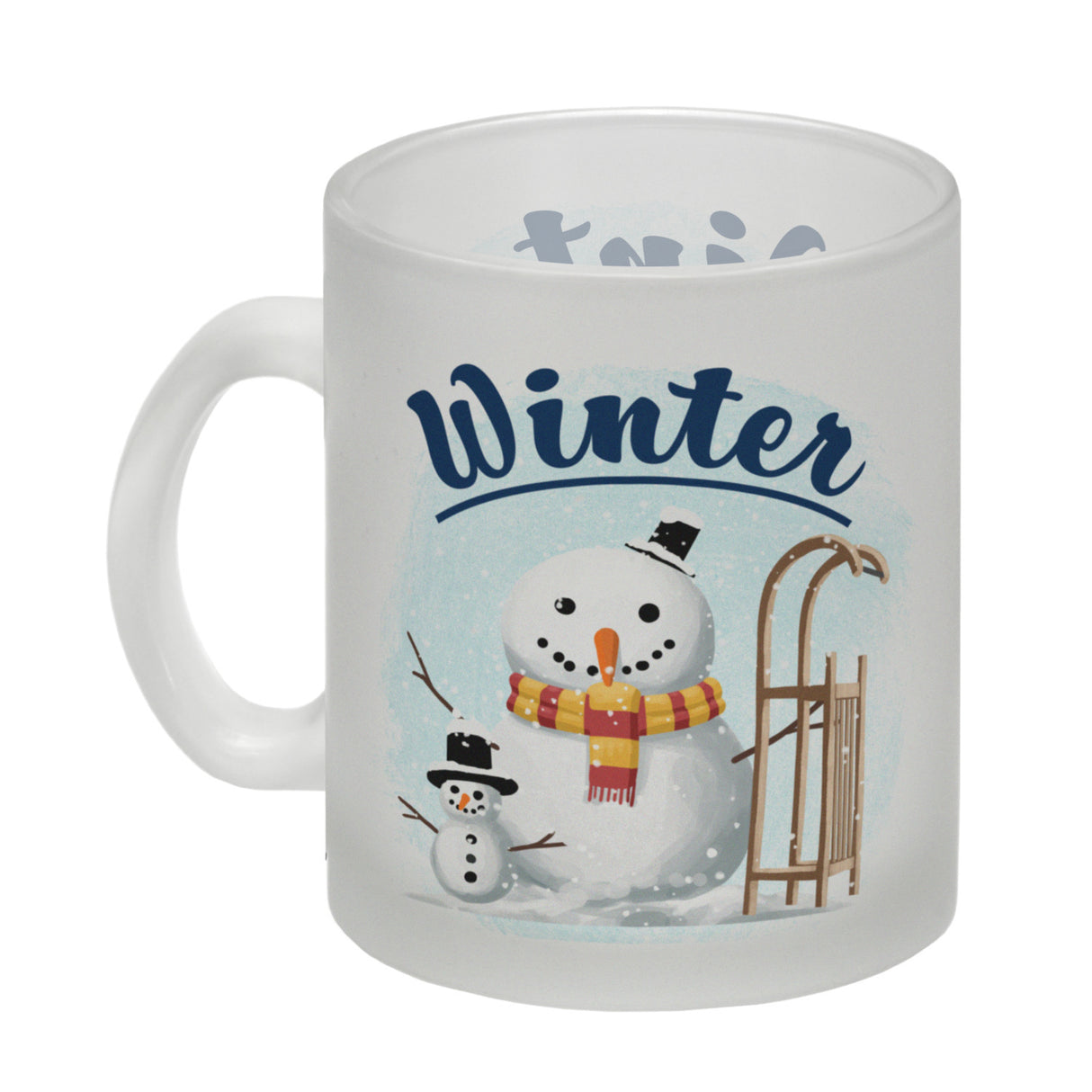 Winter Schneemann Kaffeebecher