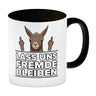 Lass uns Fremde bleiben mit Lama Kaffeebecher