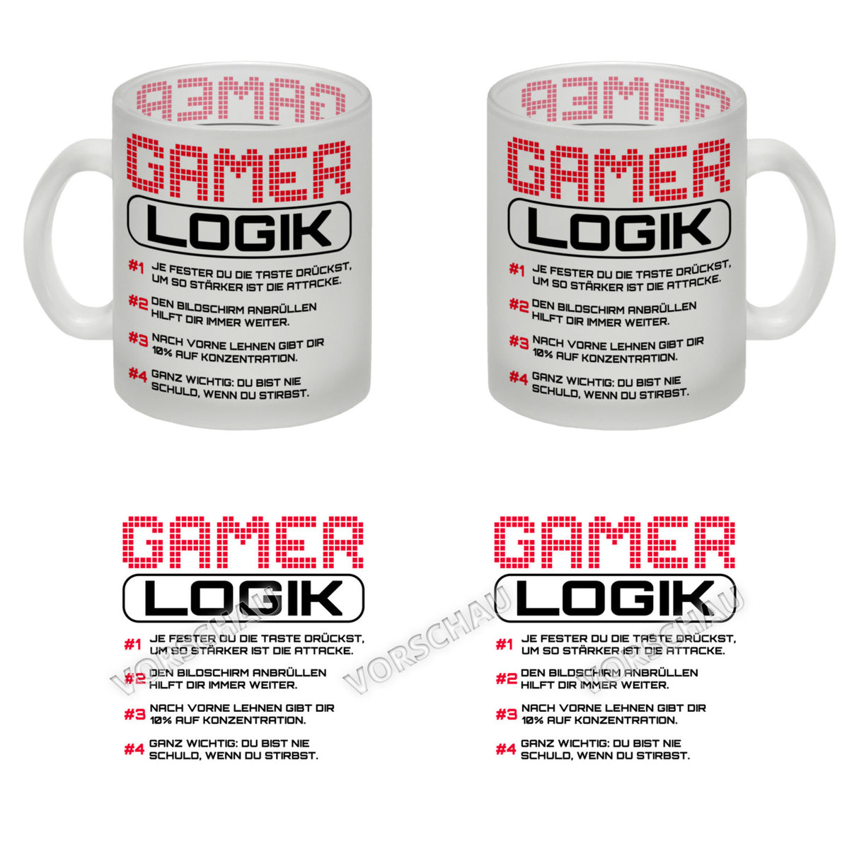 Gamer Logik Kaffeebecher
