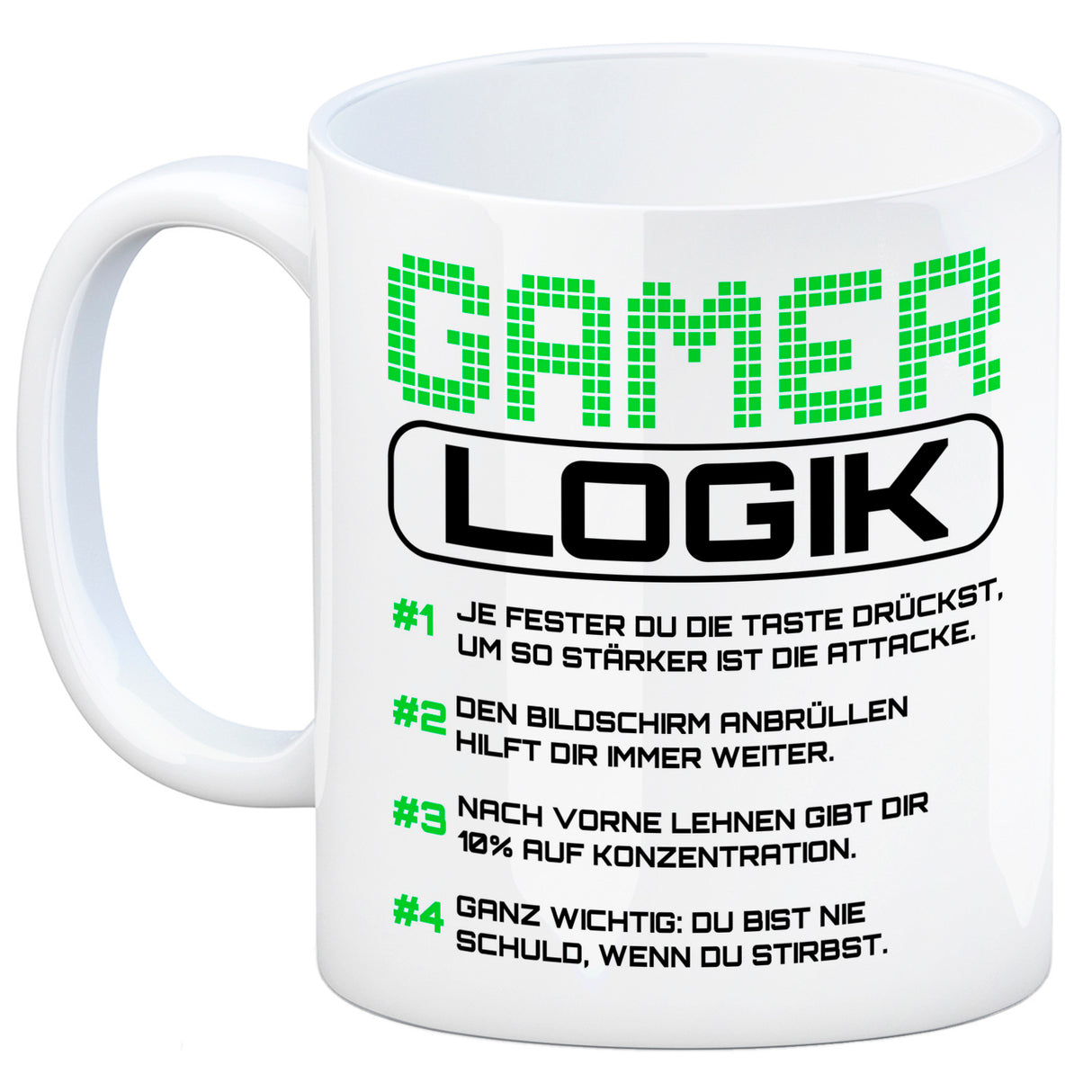 Gamer Logik Kaffeebecher