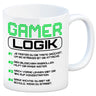 Gamer Logik Kaffeebecher