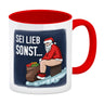 Sei lieb sonst… frecher Weihnachtsmann Kaffeebecher