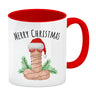 Merry Christmas Penis mit Weihnachtsmütze Kaffeebecher