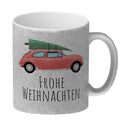 Frohe Weihnachten Auto mit Tannenbaum Kaffeebecher
