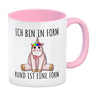 Ich bin in Form - rund ist eine Form Einhorn Kaffeebecher