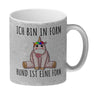 Ich bin in Form - rund ist eine Form Einhorn Kaffeebecher