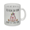 Ich bin in Form - rund ist eine Form Einhorn Kaffeebecher