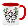 Ich Deins du meins Wir eins Pandabären Kaffeebecher