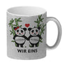 Ich Deins du meins Wir eins Pandabären Kaffeebecher