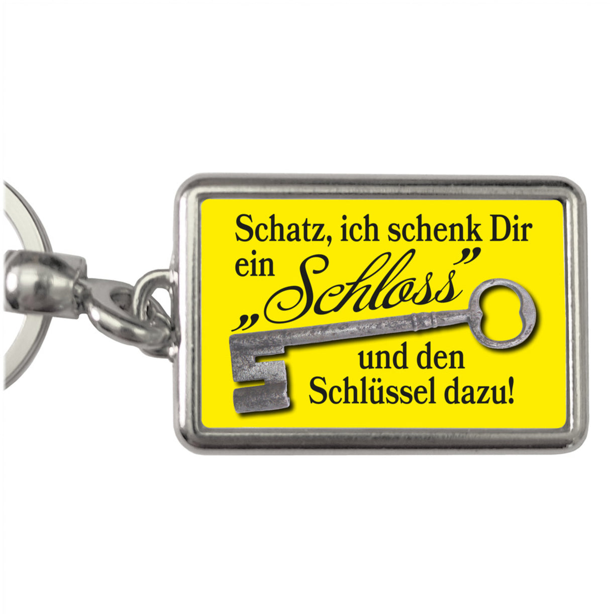 Personalisierter Schlüsselanhänger Holz Einhorn/Schloss