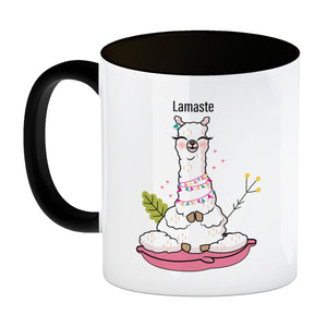 Lamaste Lama-Kaffeebecher mit Alpaka-Motiv