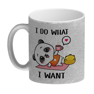 I do what I want Panda Kaffeebecher