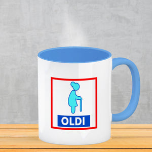 Oldi Discounter Kaffeebecher für Papa