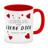 Scheiß auf Valentinstag ich liebe dich jeden Tag Kaffeebecher