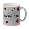 Scheiß auf Valentinstag ich liebe dich jeden Tag Kaffeebecher