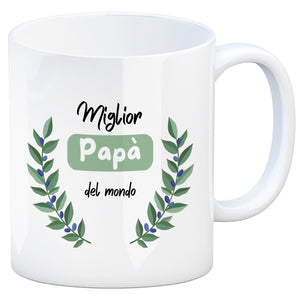 Migliore Mamma del mondo Kaffeebecher mit Olivenzweig
