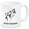 Rudelführerin Wolf Kaffeebecher mit Pfotenabdruck Motiv