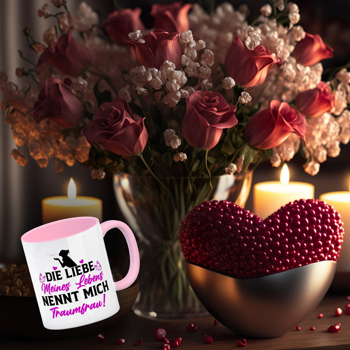 Die Liebe meines Lebens nennt mich Traumfrau Kaffeebecher zum Valentinstag