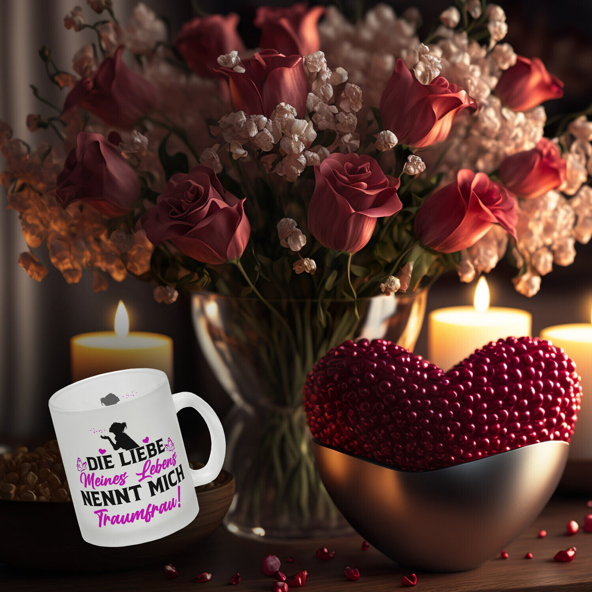Die Liebe meines Lebens nennt mich Traumfrau Kaffeebecher zum Valentinstag