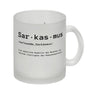 Sarkasmus Definiton Kaffeebecher mit Spruch