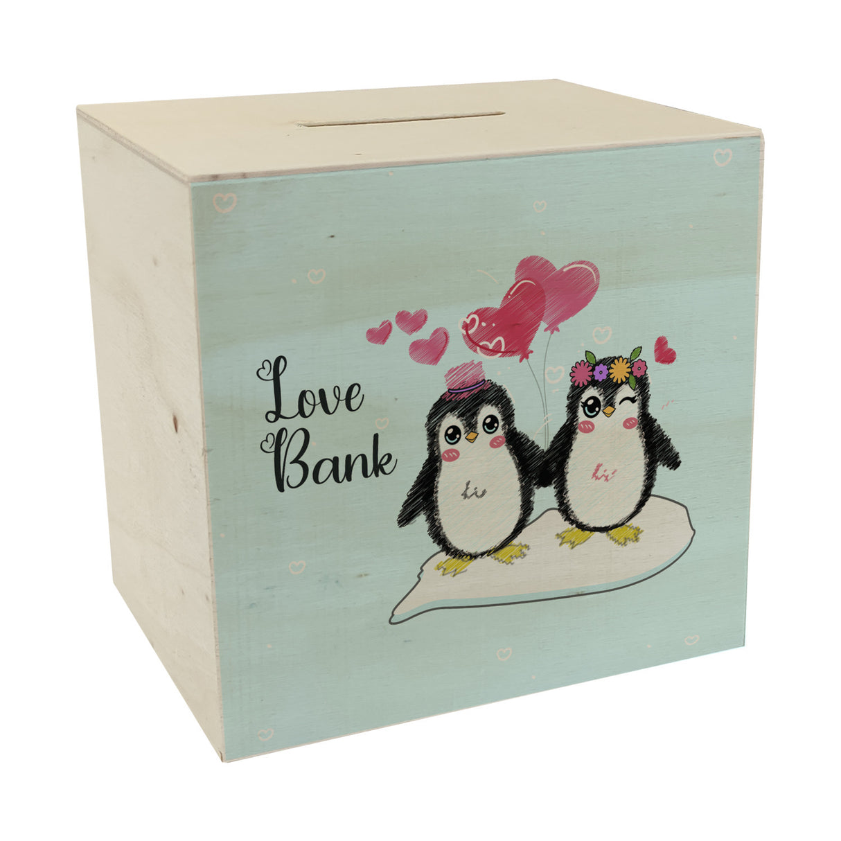 Pinguin Love Bank Spardose