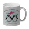 Pinguin Pärchen Kaffeebecher mit Spruch