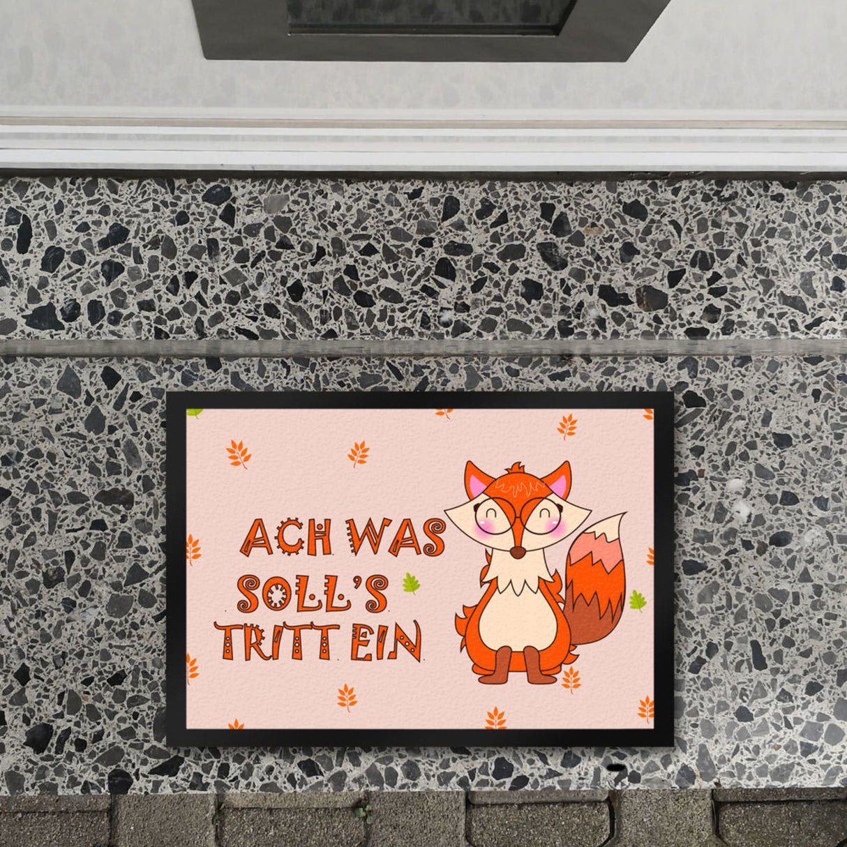 Fuchs Fußmatte in 35x50 cm mit Spruch Oh for fox sake come in
