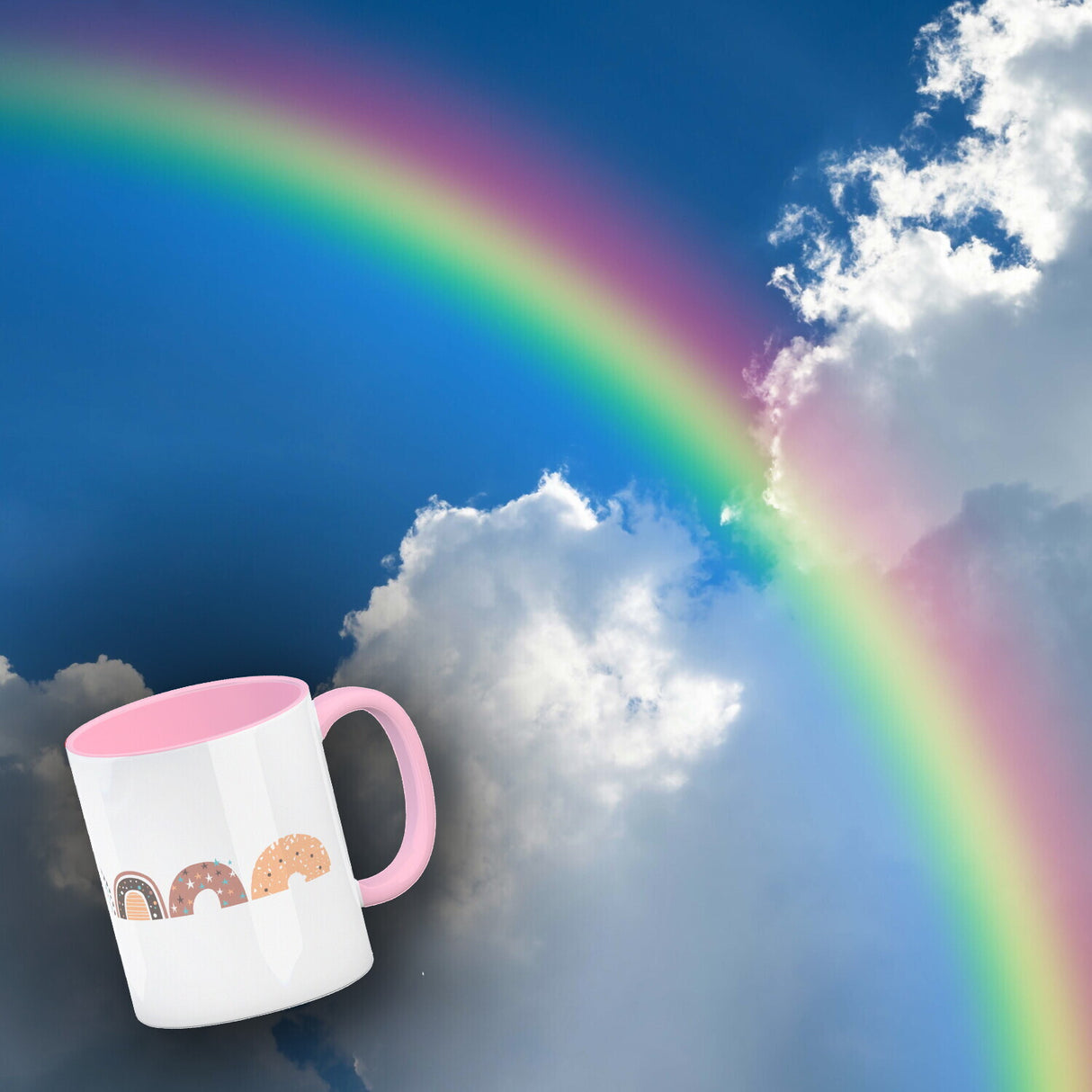 Regenbogen Kaffeebecher