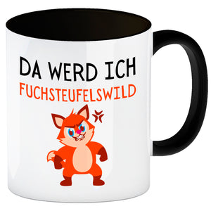 Fuchs Kaffeebecher mit Spruch This makes me fox devils wild