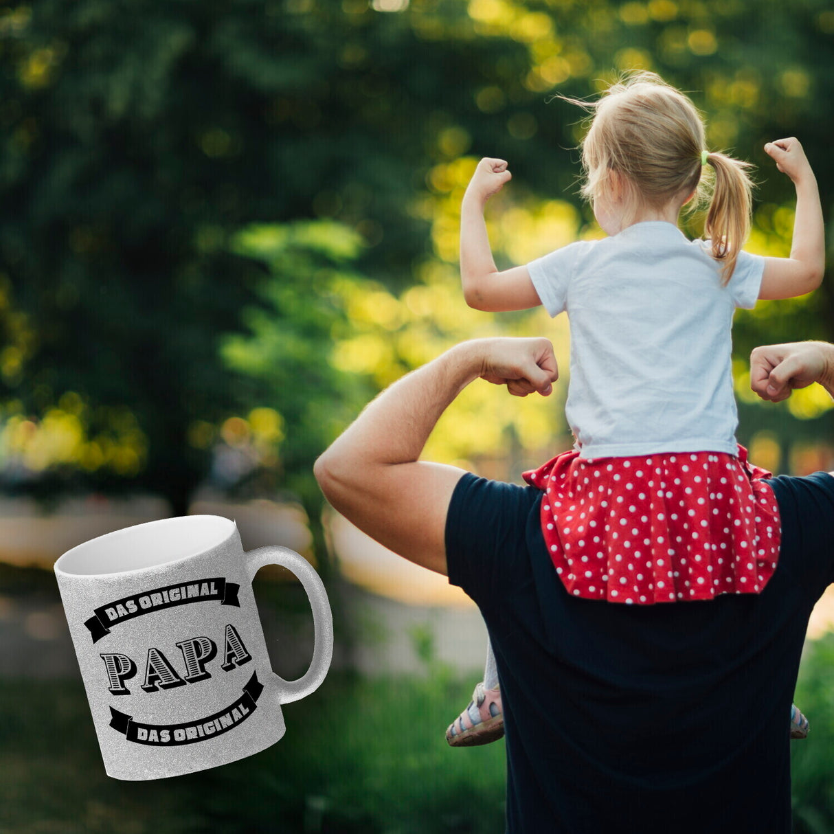 Papa Kaffeebecher mit Spruch Papa Das Original