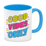 Good Vibes Only Kaffeebecher mit Spruch für Arbeitskollegen