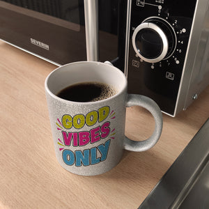 Good Vibes Only Kaffeebecher mit Spruch für Arbeitskollegen