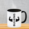 Fitness Kaffeebecher mit Spruch BULKING