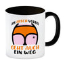 Hintern Kaffeebecher mit Spruch Am Arsch vorbei geht auch ein Weg