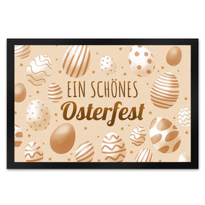 Ein schönes Osterfest Fußmatte mit Ostereiern