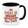 Penis Kaffeebecher mit Spruch My Pen is bigger than yours