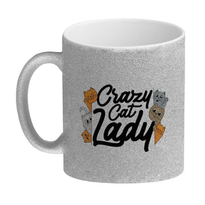 Katzen Kaffeebecher Crazy Cat Lady