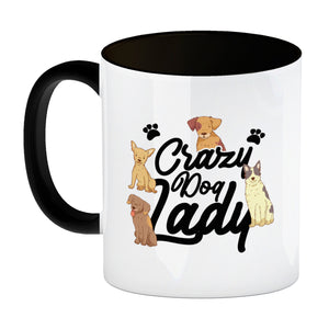 Hunde Kaffeebecher Crazy Dog Lady für Hundeliebhaber