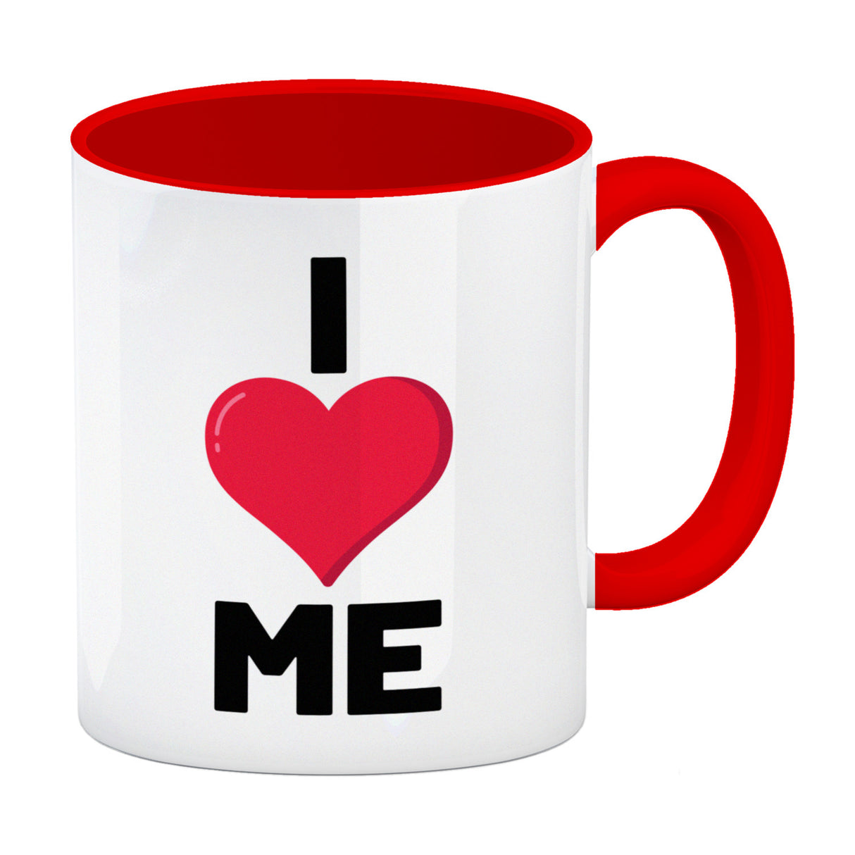 I love me Herz Kaffeebecher für Selbstverliebte