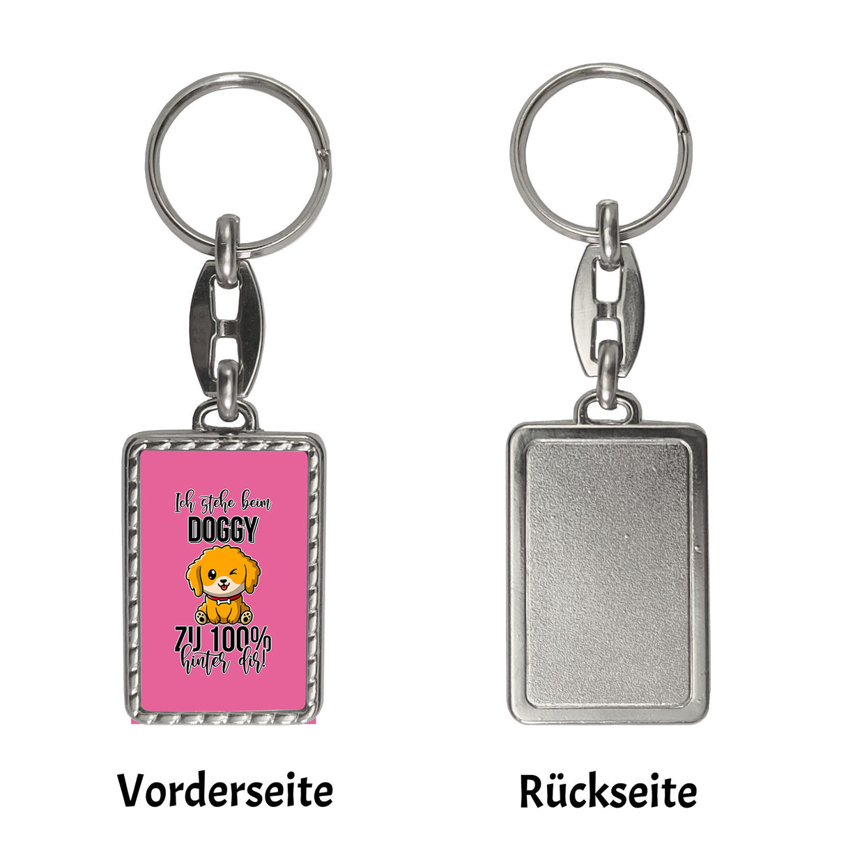 Doggy Style Schlüsselanhänger in pink