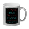 Rente 2023 Kaffeebecher eine bunte Tasse für Rentner